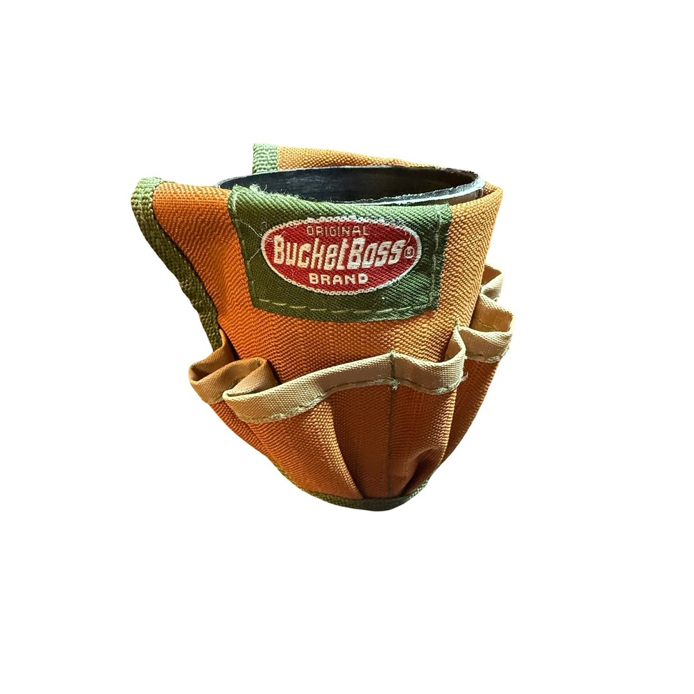 Bucket Boss Tool Organizer Drink Koozie & Bell Butt Bucket Ashtray Set Green